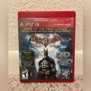 Batman Arkham Asylum Game of The‎ Year - PS3 - COMPLETE